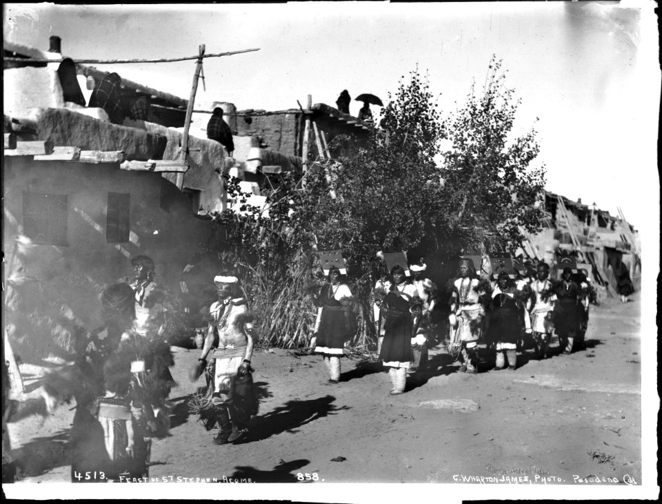 Fiesta de San Esteban (Saint Stephen), Acoma Pueblo, ca.1900 (CHS-4513)