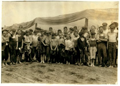Field-workers, Amer. Sumatra Tobacco Co. The Supt. called the boys out to the end of the rows and we found 47 boys from 9 to 15 years old, all working but could not get hold of them all. The LOC nclc.00705