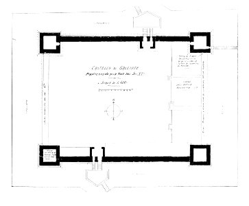 Fig 123, castello di galliate, pianterreno della fine del sec XV, p208, dis nigra, nigra il novarese