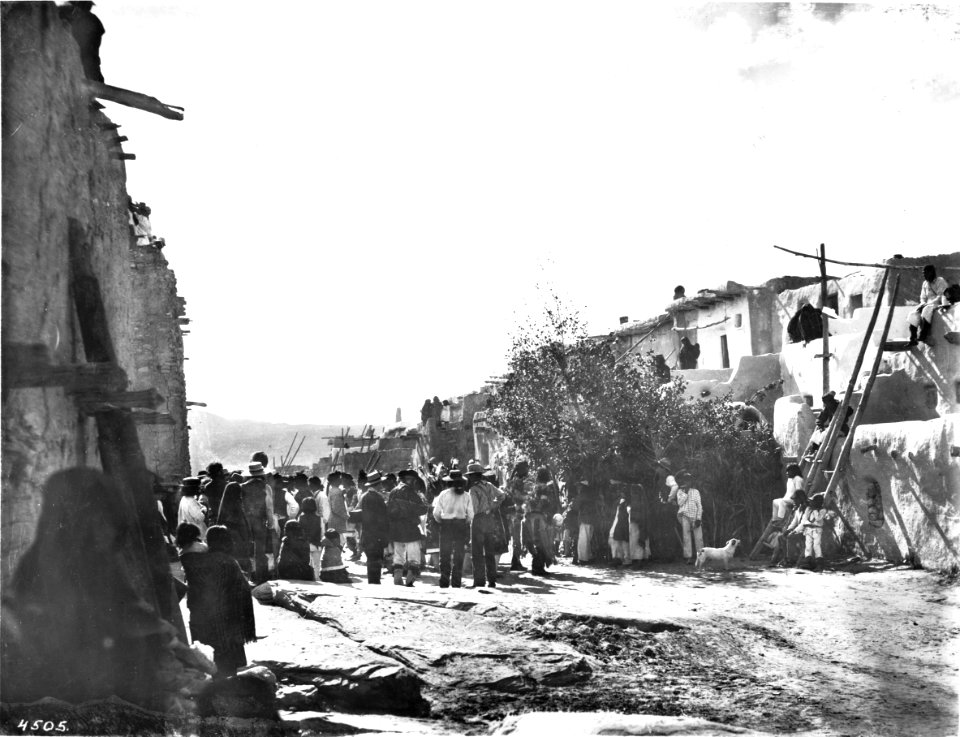 Fiesta de San Esteban (Saint Stephen), Acoma Pueblo, ca.1896 (CHS-4505)