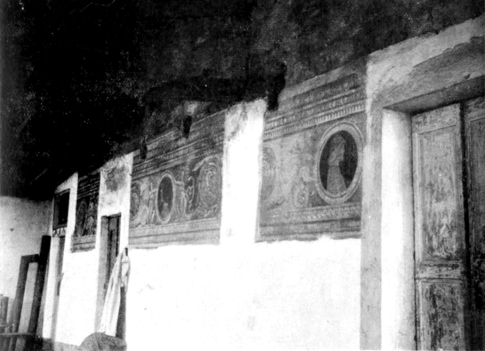 Fig 39, invorio inferiore, fregui in una casa del sec XVI, p151, foto nigra, nigra il novarese