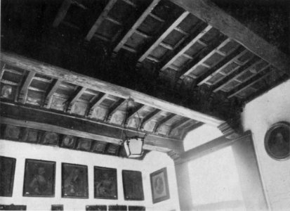 Fig 135, castello di vergano, soffitto di sala, p217, foto Nigra, nigra il novarese