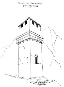 Fig 5 torre di ornavasso, ricostruzione, dis nigra sett 1936, p129, nigra il novarese