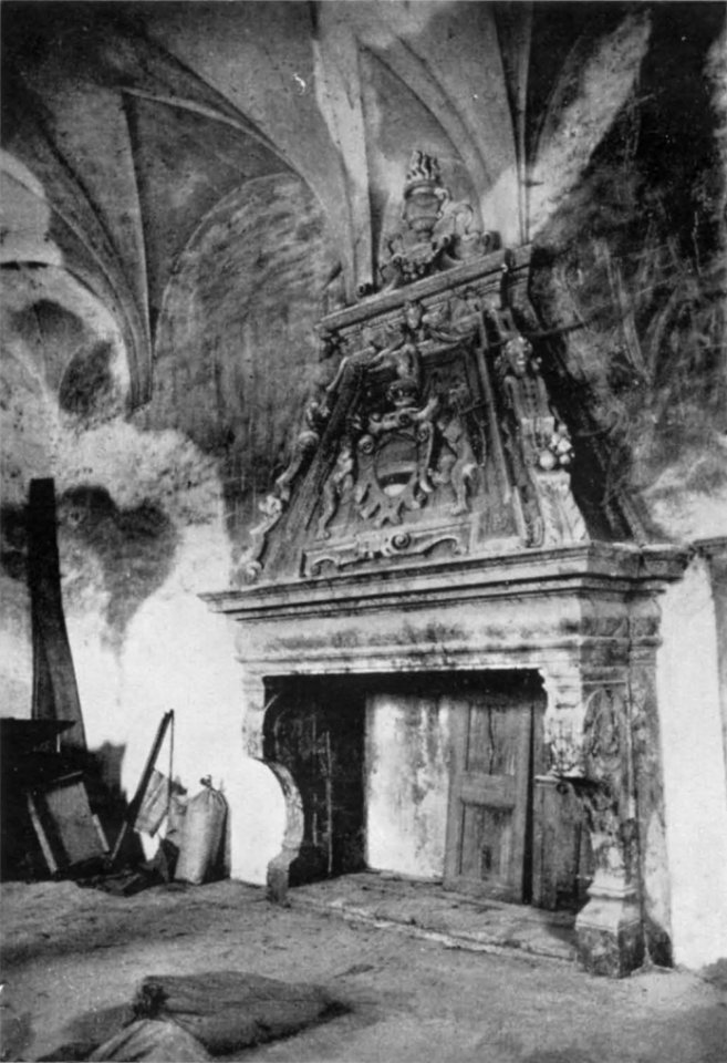 Fig 156, castello di caltignaga, camino sec XVII, p231, foto Nigra, nigra il novarese copia