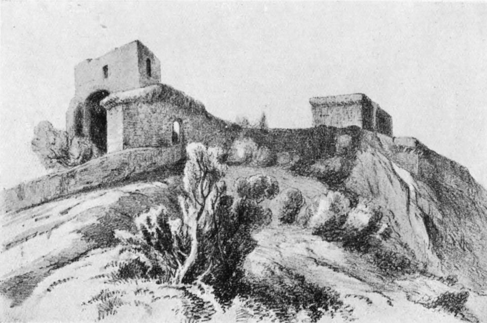 Fig 146, domodossola, castello matarella, cinta, p224, dis Nigra, tratto da antico disegno di unknown verso 1850, nigra il novarese