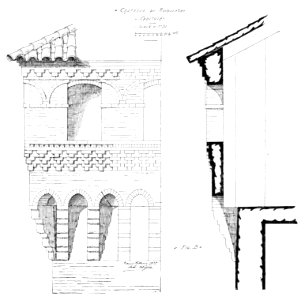 Fig B dis nigra, p127, caditoie castello di rovasenda feb 1937 nigra il novarese