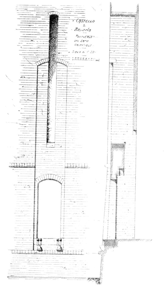 Fig 103, castello di briona, postierla, p194, dis nigra, nigra il novarese