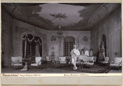 Figaros bröllop, Kungliga teatern 1900. Föreställningsbild - SMV - H11 029