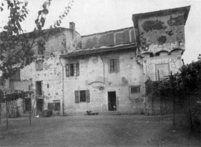 Fig 128, castello di pombia del sec XVI, fronte ovest, p211, foto nigra, nigra il novarese