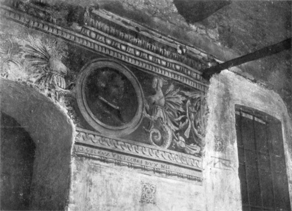 Fig 38, invorio inferiore, fregui in una casa del sec XVI, p151, foto nigra, nigra il novarese