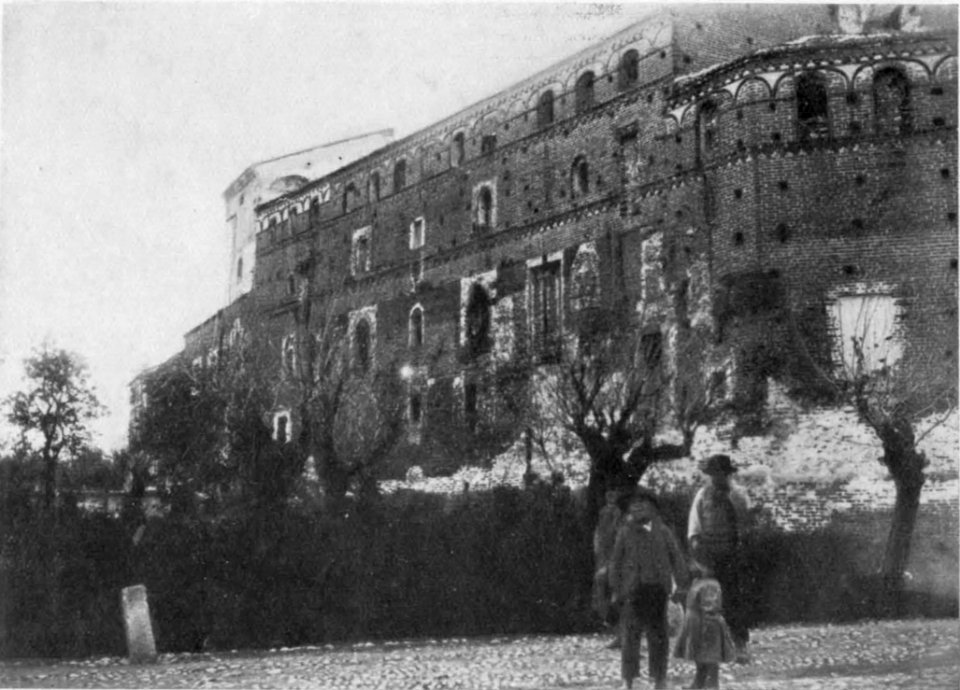 Fig 83bis, castello di castellazzo, fronte a ponente, p182, foto nigra, nigra il novarese