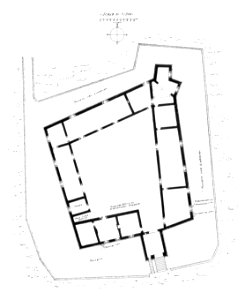 Fig 63, castello di casalgiate, pianta, p168, dis nigra, nigra il novarese