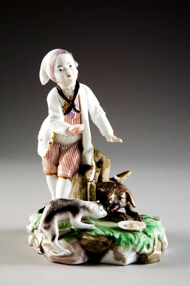 Figur. Pojke. Frankental. Tyskland - Hallwylska museet - 87215