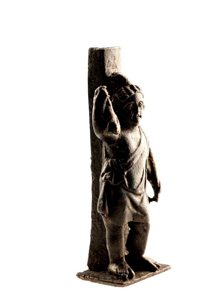Figurine van Attis in brons, 75 tot 150 NC, vindplaats- Tongeren, Kielenstraat, 1992, collectie Gallo-Romeins Museum Tongeren, TO92-020-093