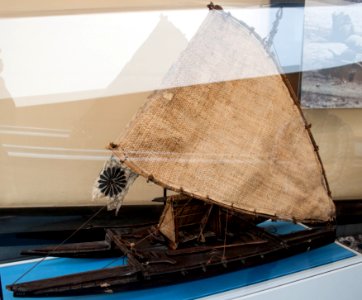 Fiji, sailing boat, model in the Vatican Museums