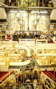 Fiji military tour USNS Mercy during Pacific Partnership 2015 150610-N-TQ272-143