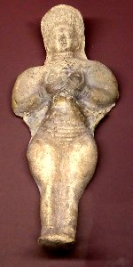 Figurine des déesse nue élamite 1500 1100 avant JC