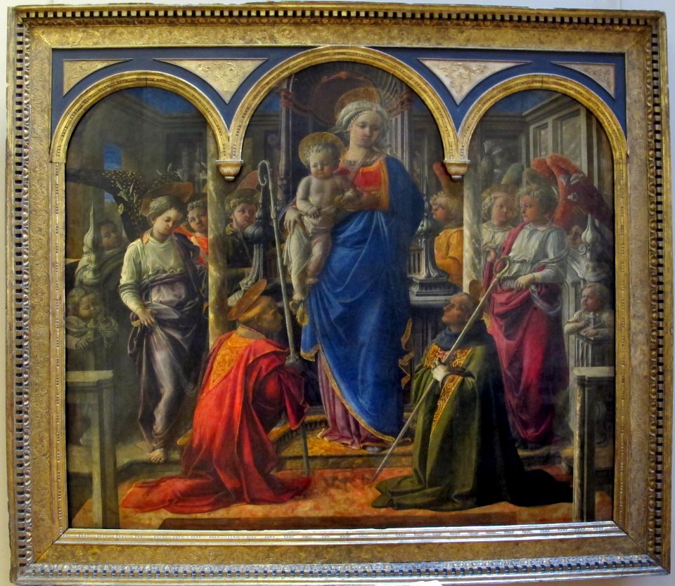 Filippo lippi, pala barbadori, 1437, da s. spirito a firenze, 01