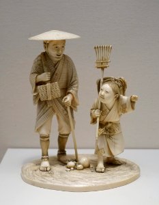 Figurines, Japan, Meiji period, late 1800s to early 1900s, ivory - Dallas Museum of Art - DSC05132 photo