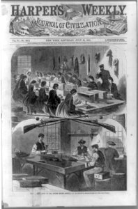 Filling cartridges at the United States Arsenal at Watertown, Massachusetts LCCN98507937