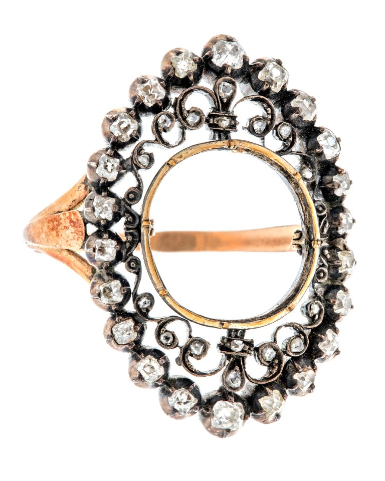 Fingerring av guld med diamanter, 1700-tal - Hallwylska museet - 110218
