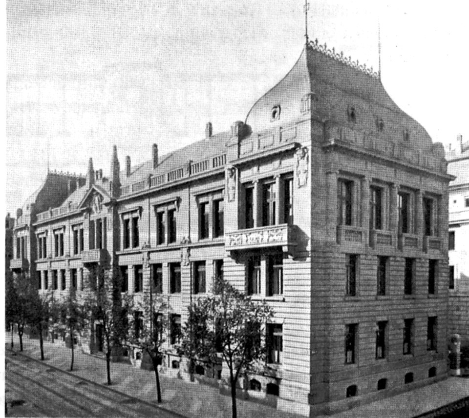 Finanzministerium Kienestraße 45 Stuttgart Architekten Eisenlohr und Weigle 1905, Quelle Annette Schmidt, Ludwig Eisenlohr. Ein architekt. Weg v. Historismus z. Moderne. Stuttgart 2006