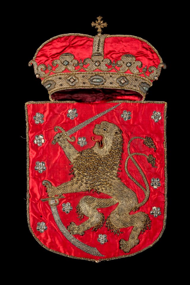 Finlands statsvapen med lejon, 1660 - Livrustkammaren - 108733