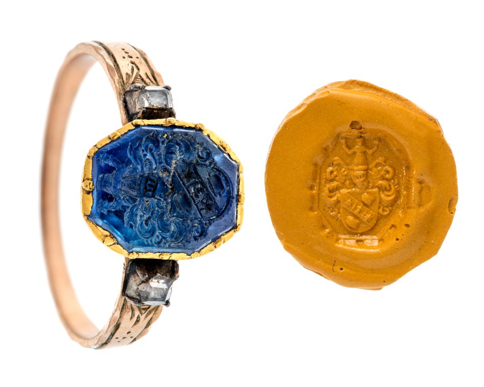Fingerring med sigill, 1700-tal - Hallwylska museet - 110194