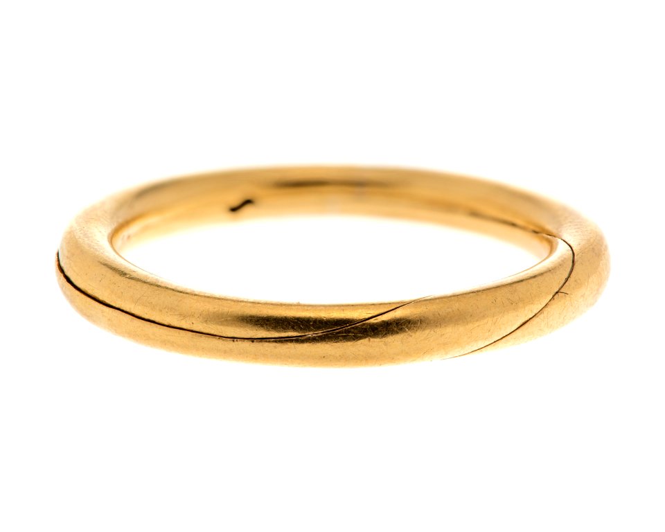 Fingerring, s.k. tvillingring, av guld, 1829 - Hallwylska museet - 110158