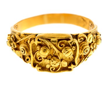 Fingerring av guld, 1700-tal - Hallwylska museet - 110179