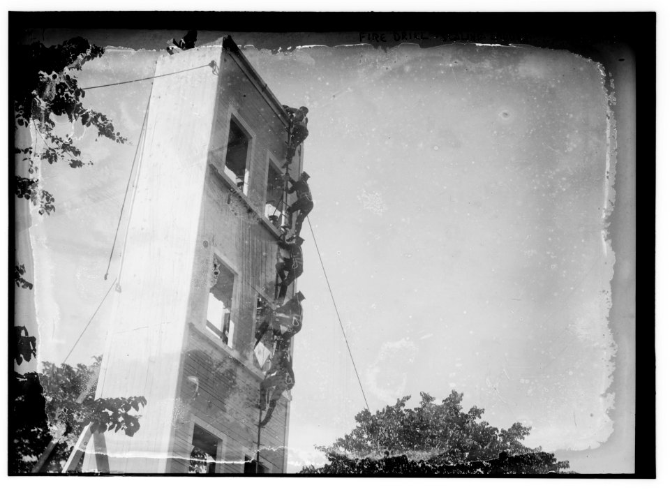 Fire drill - scaling ladder LCCN2014699207