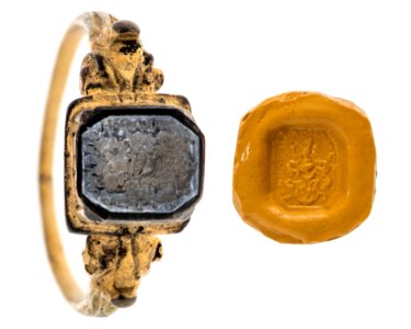 Fingerring med sigill, 1600-tal - Hallwylska museet - 110173
