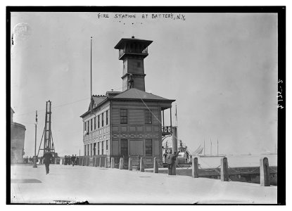 Fire station in Battery, N.Y. LCCN2014689061
