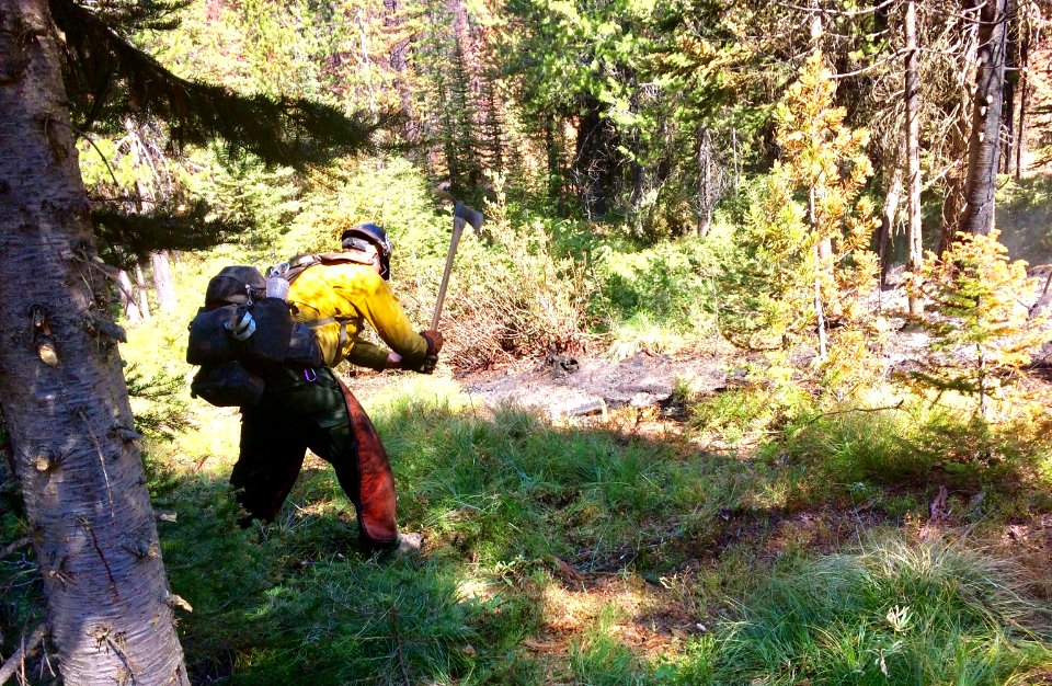 Firefighter building line