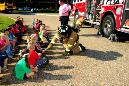 Firefighters educate children during Fire Prevention Week (8103229478)