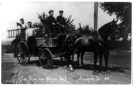 Fire team and wagon no. 1, Atlantic, Ia. LCCN88715896