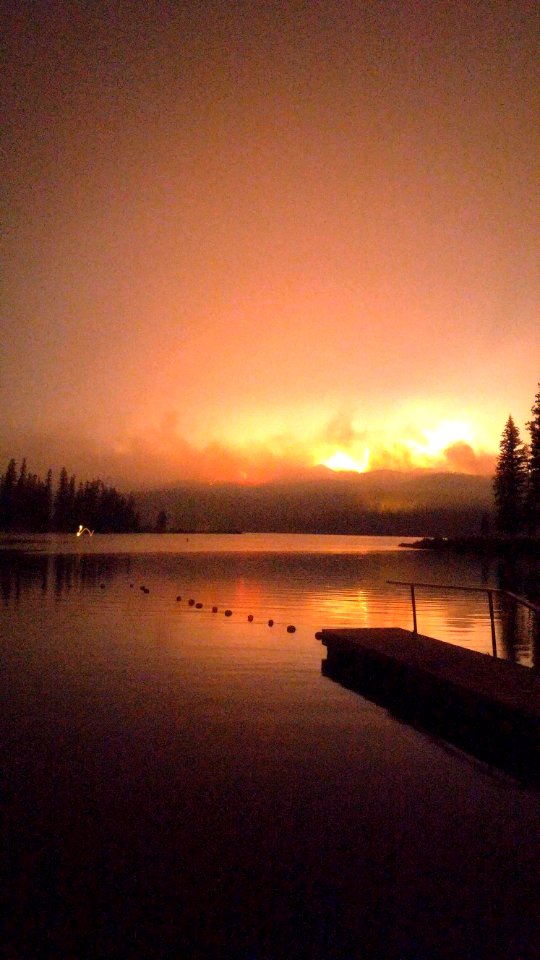 Fire from Seeley Lake