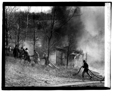 Fire, Camp Leech LOC npcc.03451