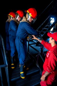 Firefighting evolution at Joint Base Pearl Harbor-Hickam 150317-N-WF272-272