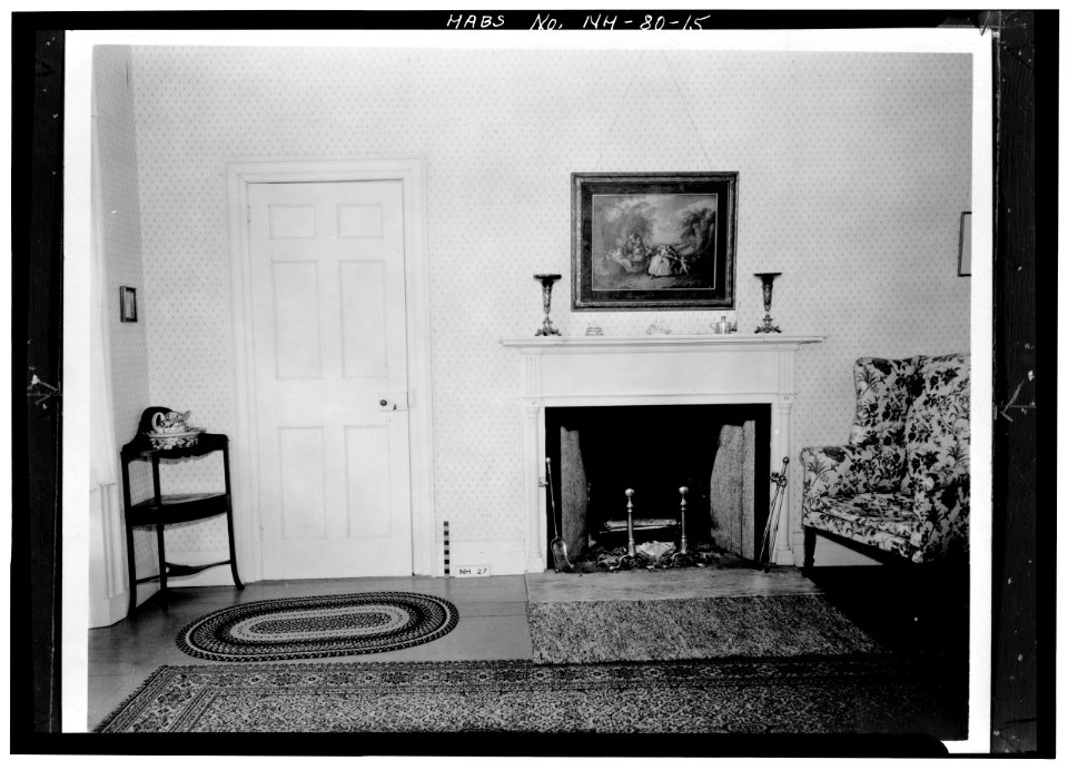 FIREPLACE, NORTHWEST BEDROOM, SECOND FLOOR - Wheeler House, Orford Street, Orford, Grafton County, NH HABS NH,5-ORF,3-15