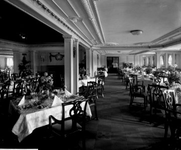 First Class Dining Saloon on the 'Empire of Asia' (1913) RMG G10716