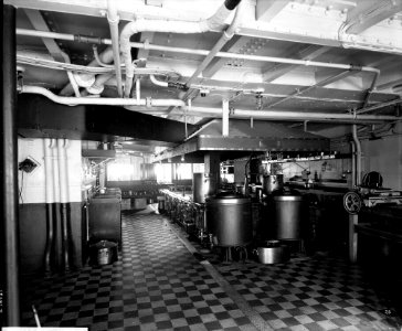 First and Second Class Galley on the 'Empress of Asia' (1913) RMG G10731