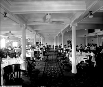 First Class Dining Saloon on the 'Orama' (1911) RMG G10659