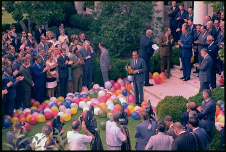 First anniversary of Richard Nixon's nomination as Republican candidate for President of the United States - NARA - 194296