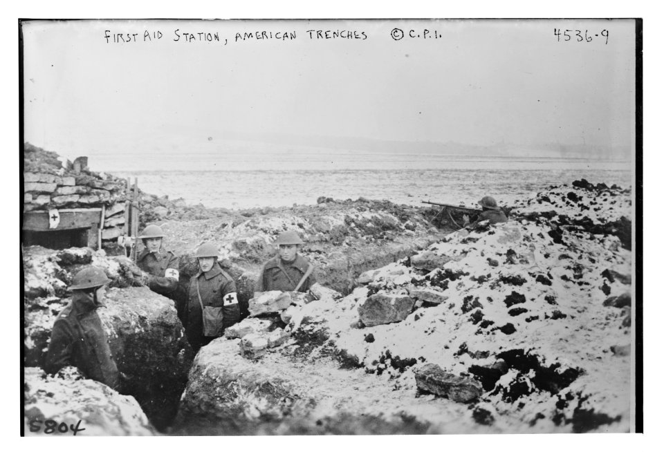 First Aid Station, American Trenches LCCN2014706666