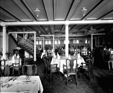 First Class Dining Saloon on the 'Orduna' (1914) RMG G10759