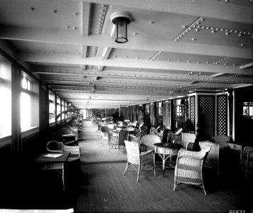 First Class Garden Lounge on the 'Aquitania' (1914) RMG G10932
