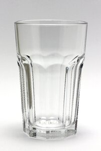 Clear crystal water glass