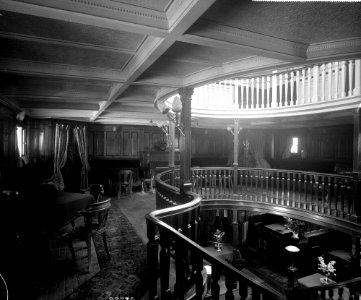 First Class Music and Recreation Room on the 'Highland Brae' (1910) RMG G10942