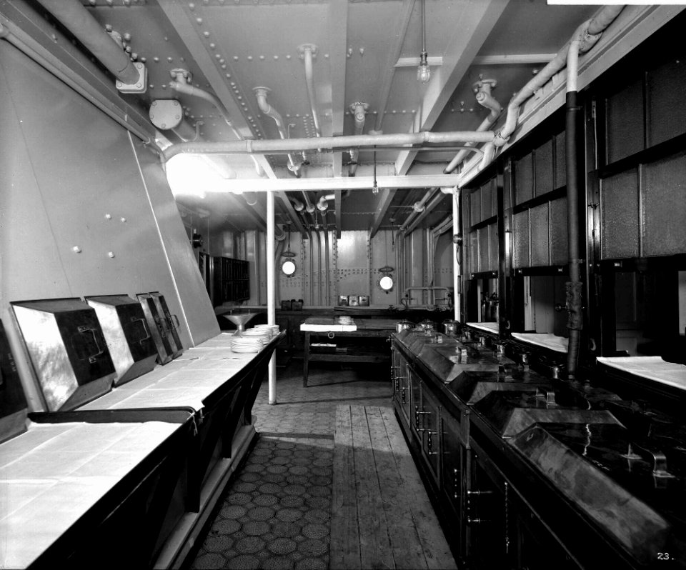 First Class Pantry on the 'Llandovery Castle' (1914) RMG G10753
